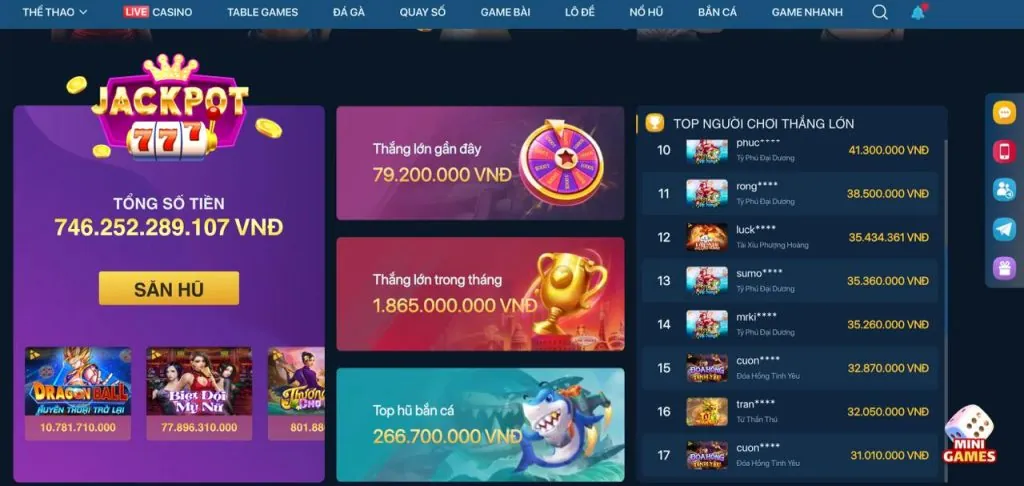 Hình ảnh tổng hợp các loại slot game cổ điển tại benbet casino